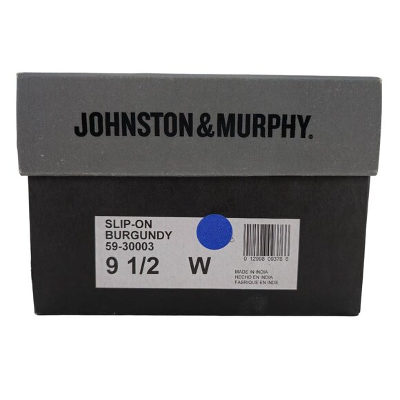 Johnston & Murphy Mens Size 9.5 Wide Brown Deerskin Leather Dress Shoes Loafers - Picture 4 of 15